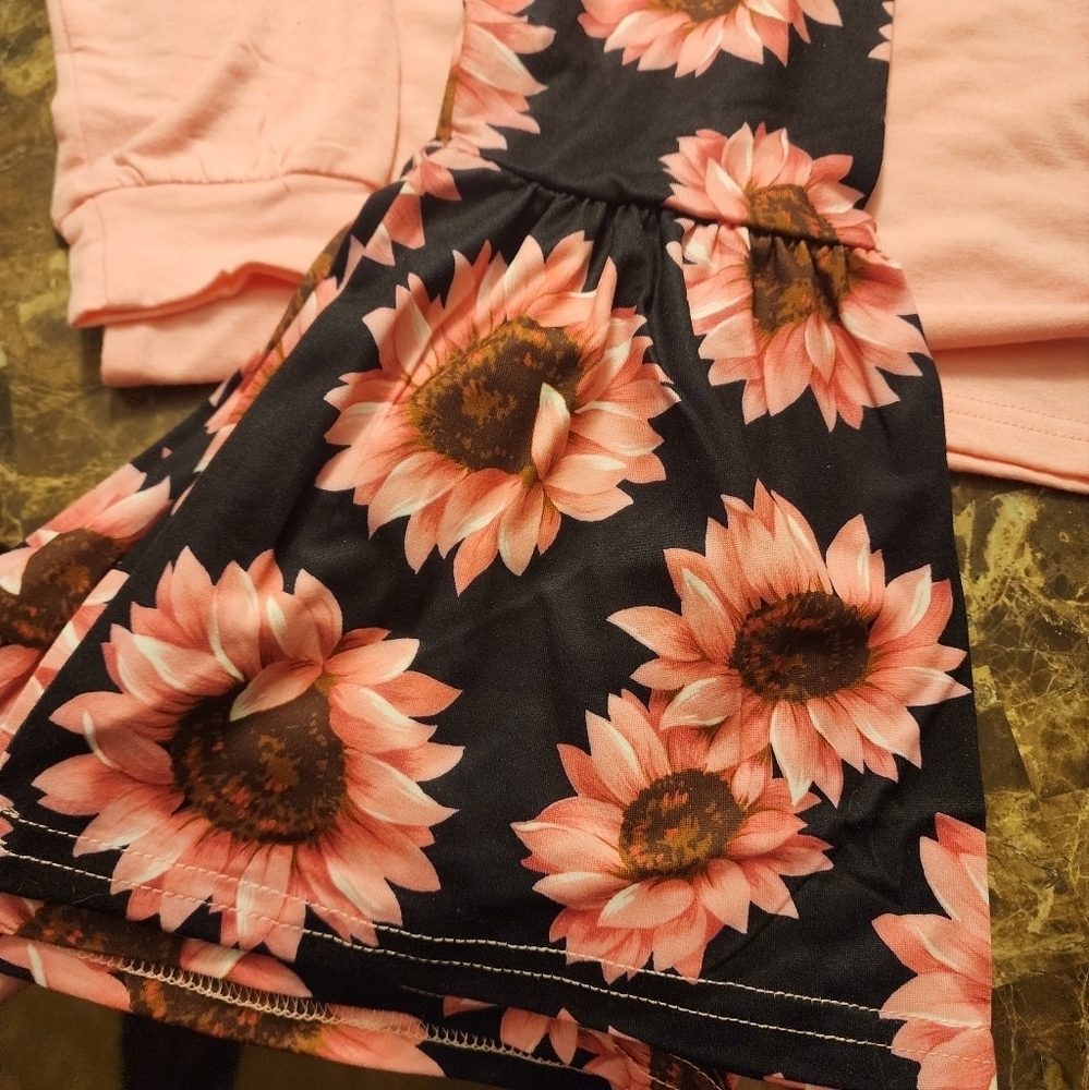 N3 - "Sorry Boys Daddy Says No Dating" Pant Set 130 / 6 to 8 year old - Picture 2 of 6
